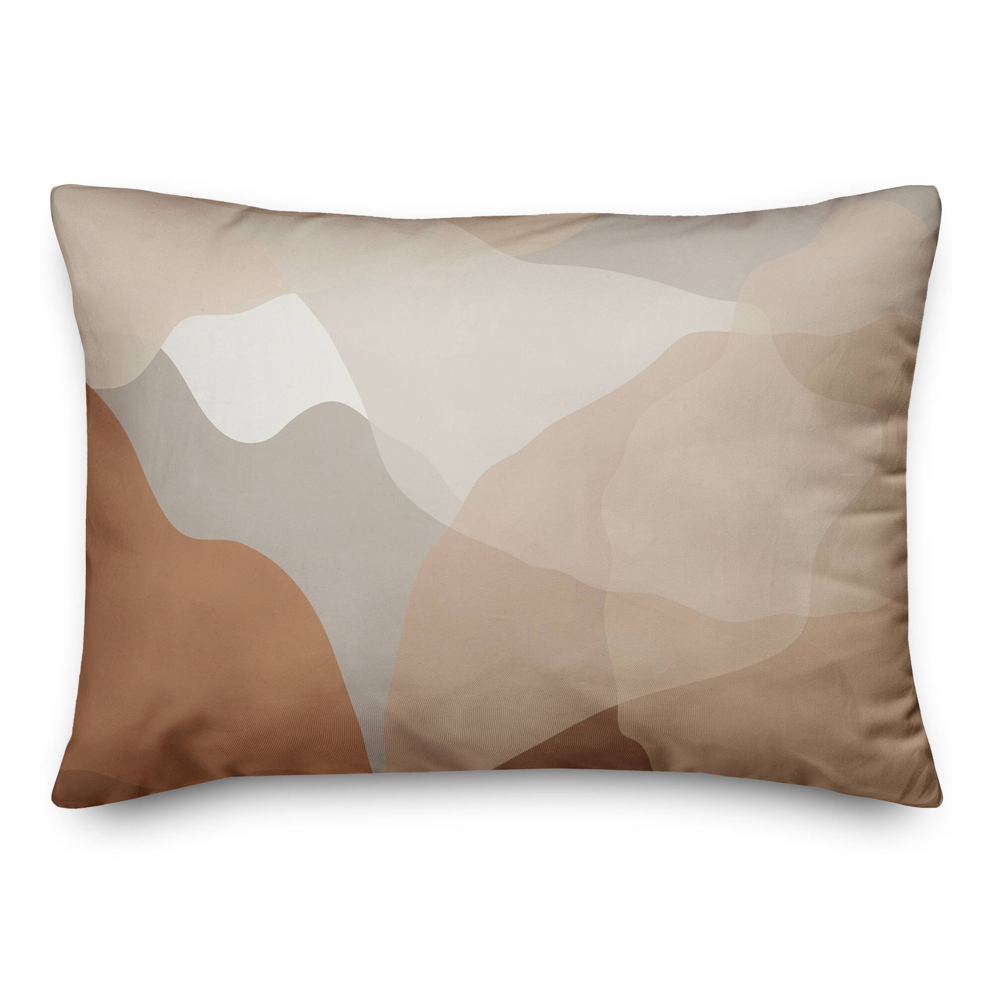 Terracotta Mountains 14" x 20" Throw Pillow
